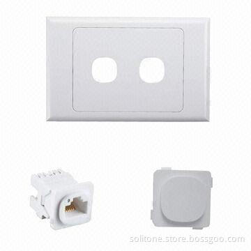 Faceplate in Australian Style, 120 Type, 2 Ports